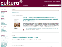 Tablet Screenshot of magazin.cultura21.de